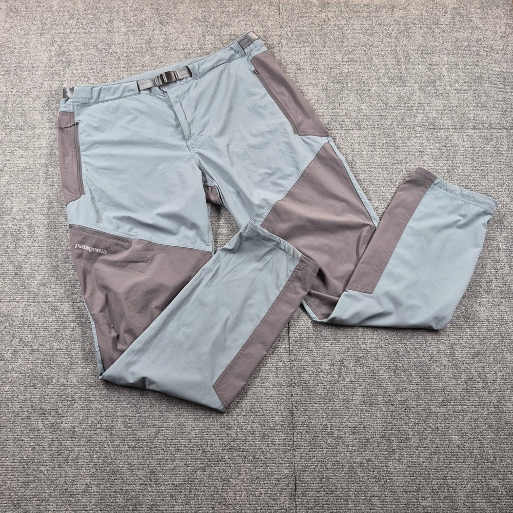 Patagonia Mens Technical Hiking Pants Blue Grey Outdoor | 38 x 32